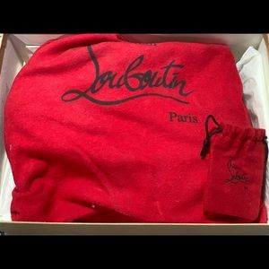 Christian Louboutin Open Toe Black Heels